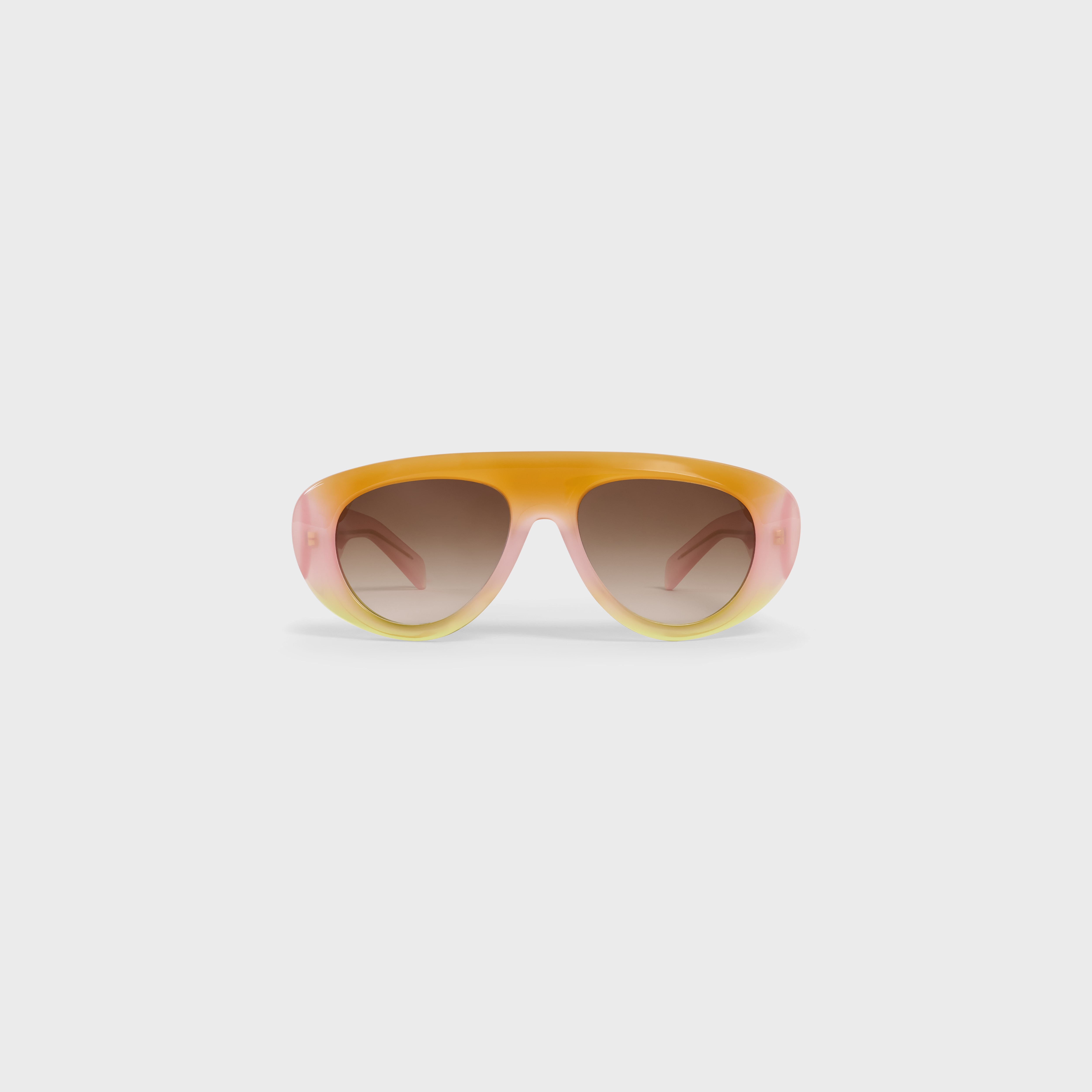 Triomphe Stamp 01 sunglasses in Acetate - Sunset | CELINE